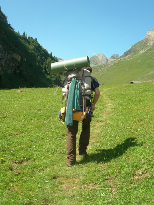Picture of me hiking in Switzerland